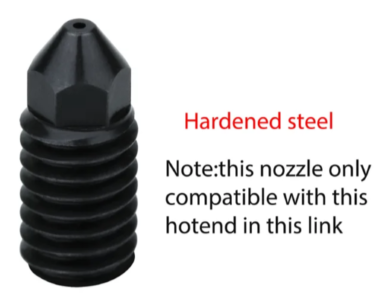 S076 nozzle super hardened steel 0.6 bambu lab aftermarket copy